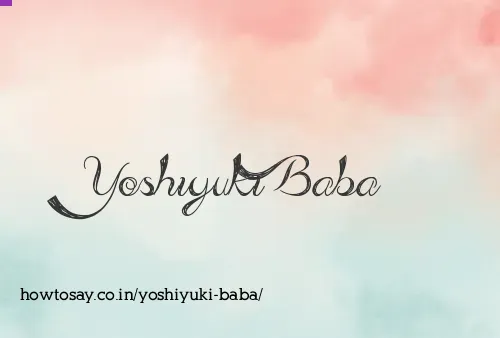 Yoshiyuki Baba
