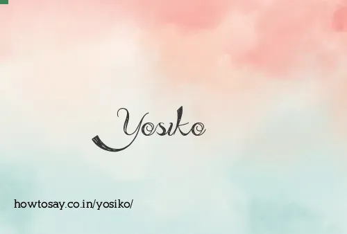 Yosiko
