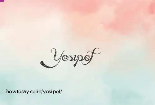 Yosipof