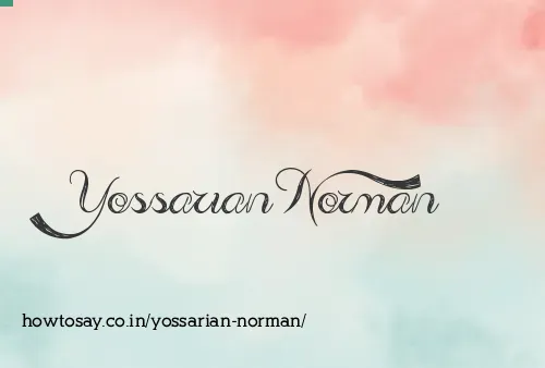 Yossarian Norman