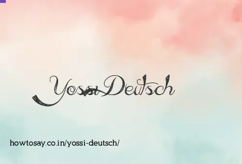 Yossi Deutsch