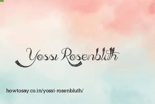 Yossi Rosenbluth
