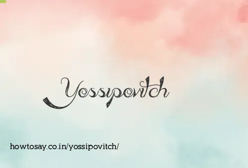 Yossipovitch