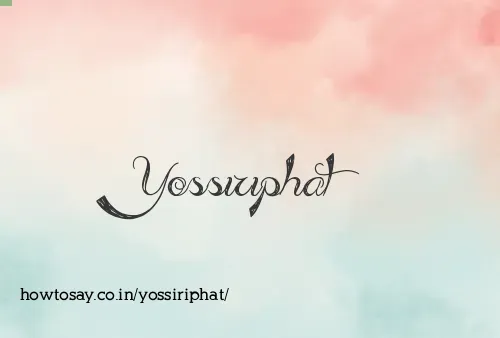 Yossiriphat