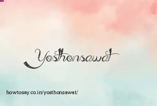 Yosthonsawat