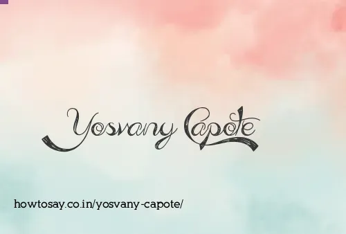 Yosvany Capote