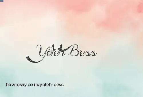 Yoteh Bess