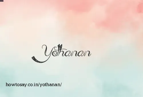 Yothanan