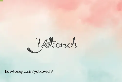 Yotkovich