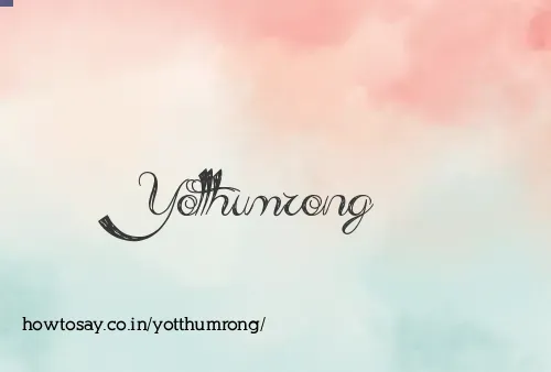 Yotthumrong