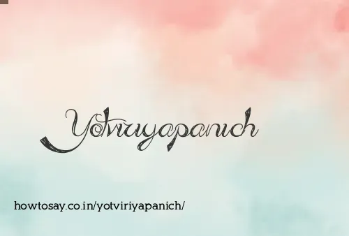 Yotviriyapanich