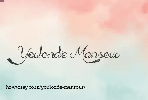 Youlonde Mansour