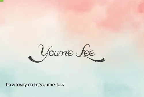 Youme Lee