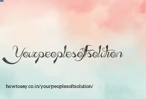 Yourpeoplesoftsolution