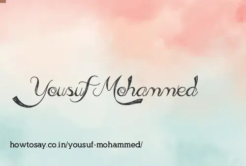 Yousuf Mohammed