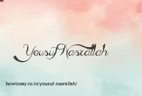 Yousuf Nasrallah
