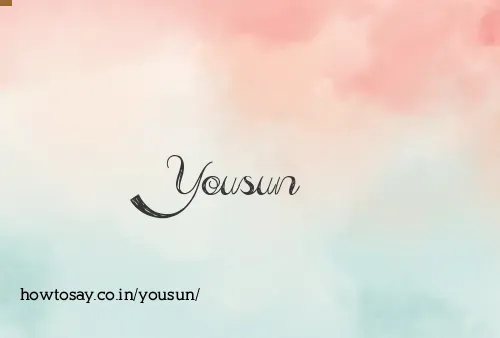 Yousun