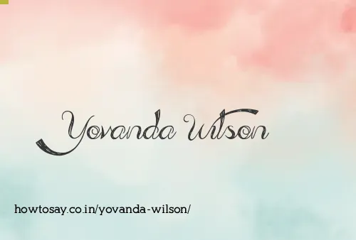 Yovanda Wilson