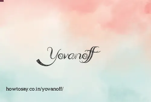 Yovanoff