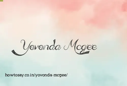Yovonda Mcgee