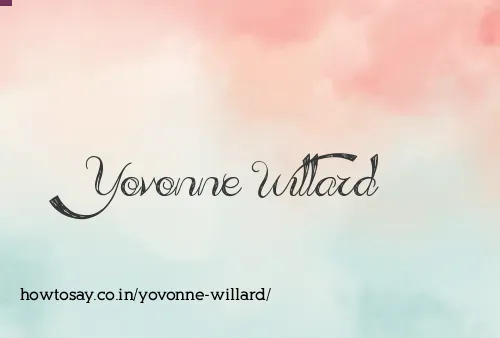 Yovonne Willard