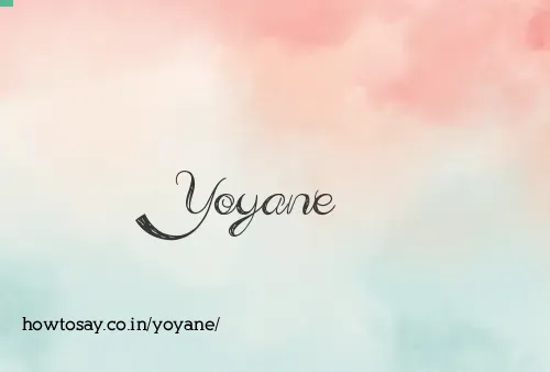Yoyane