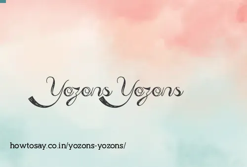 Yozons Yozons