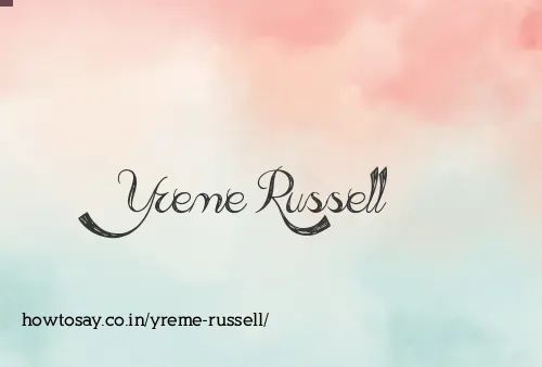 Yreme Russell