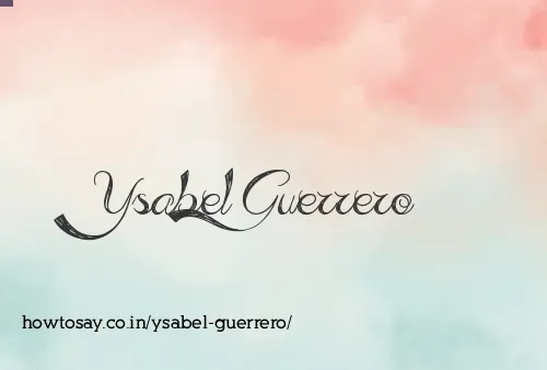Ysabel Guerrero