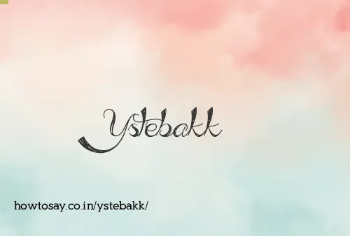 Ystebakk