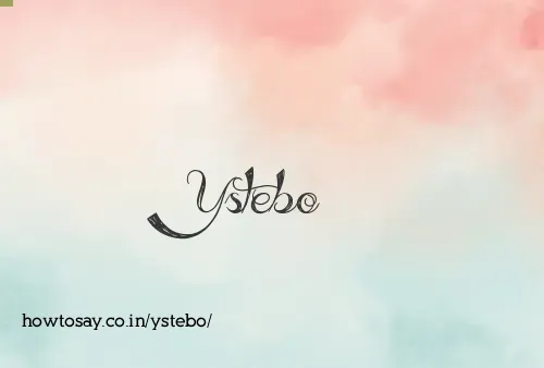 Ystebo