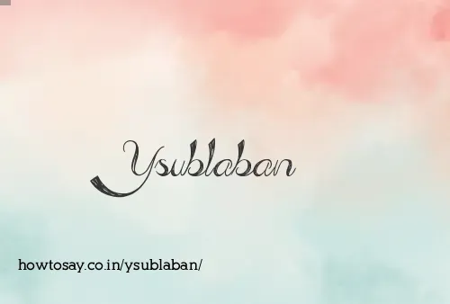Ysublaban