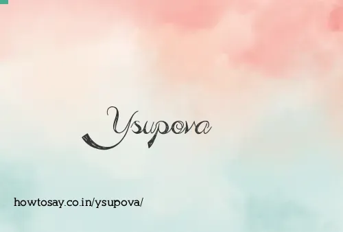 Ysupova