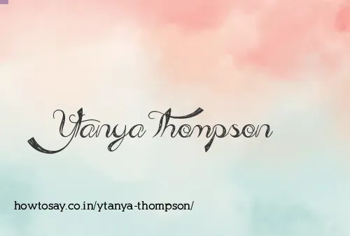 Ytanya Thompson