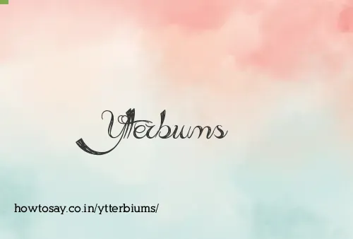 Ytterbiums