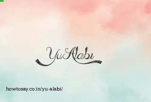 Yu Alabi