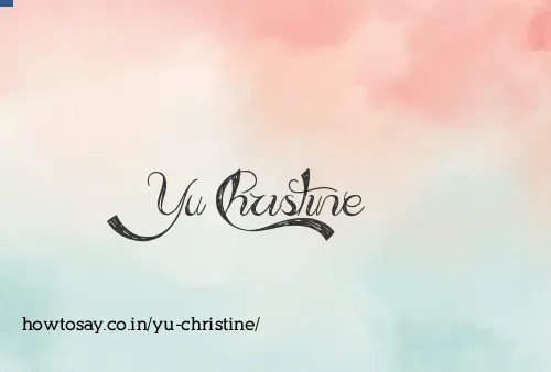 Yu Christine