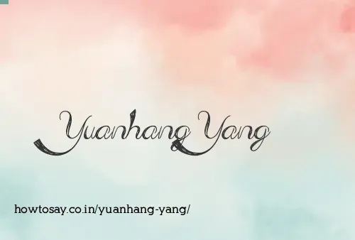 Yuanhang Yang