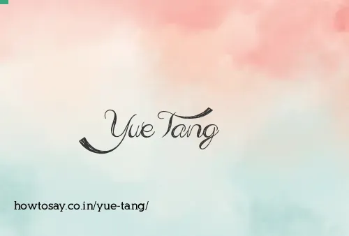 Yue Tang