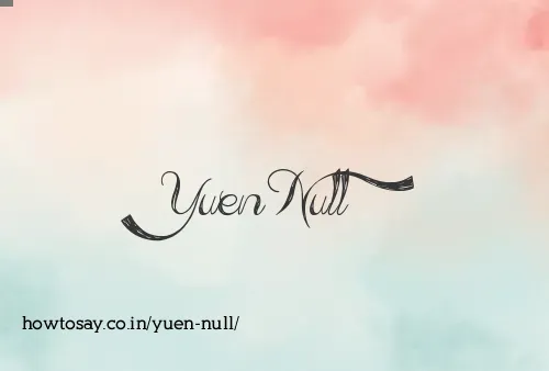 Yuen Null