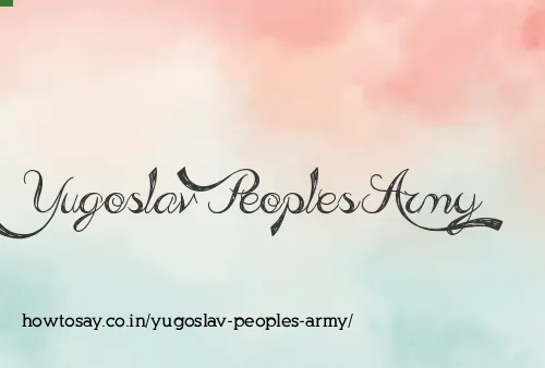 Yugoslav Peoples Army