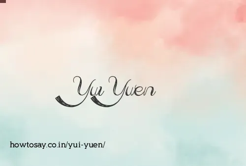 Yui Yuen