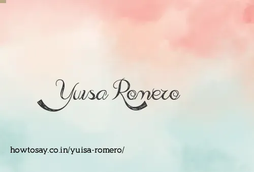 Yuisa Romero