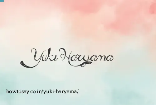 Yuki Haryama