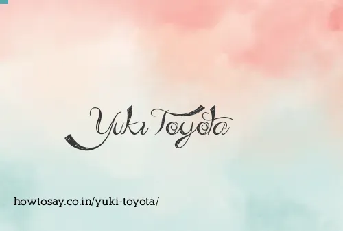 Yuki Toyota