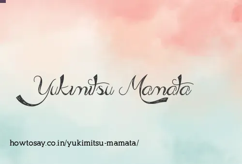Yukimitsu Mamata