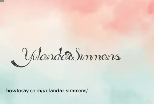 Yulandar Simmons