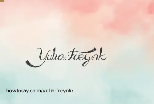 Yulia Freynk