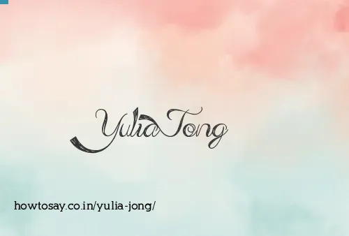 Yulia Jong