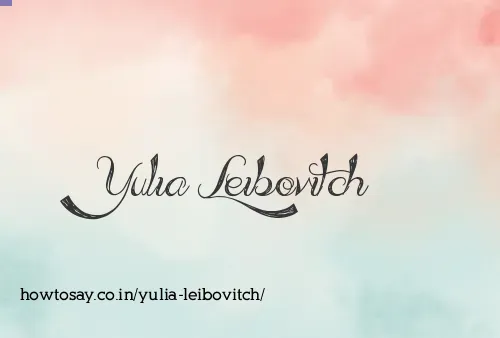 Yulia Leibovitch